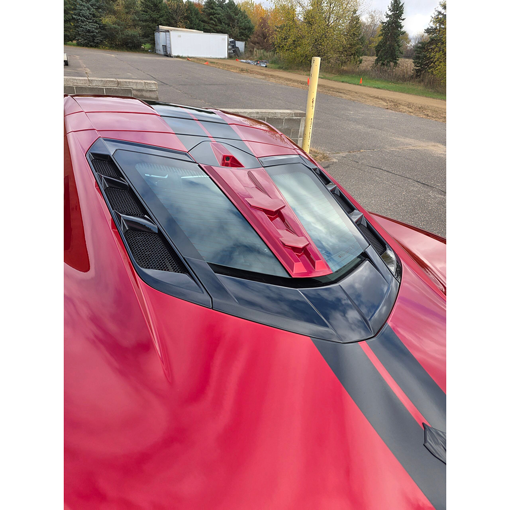 C8 Corvette ZR1 Style Split Window Overlay