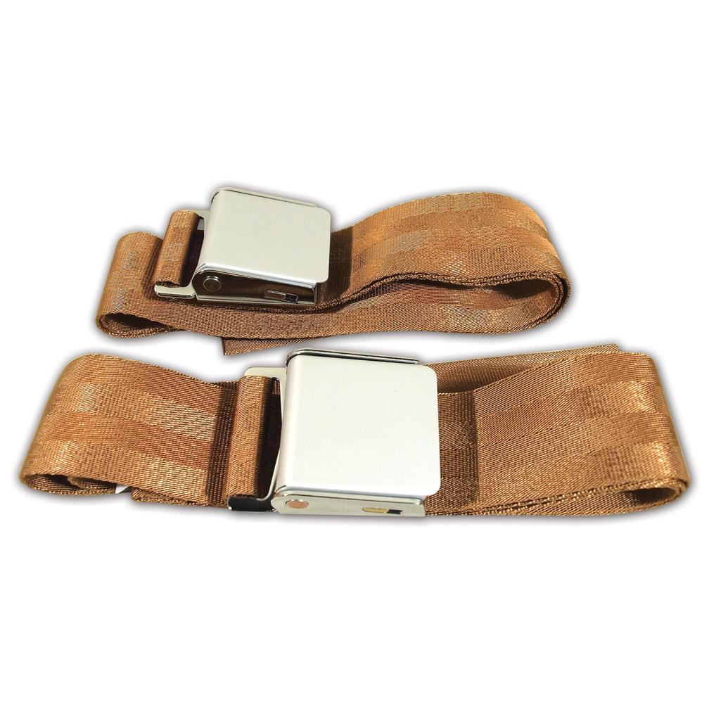 C1 1956-1962 Corvette Seat Belts, Hambone Style - Saddle