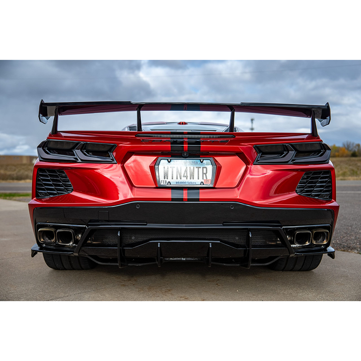 Corvette Rear Tail Light Blackouts - Smoked : C8 Stingray, Z51, Z06, E-Ray, ZR1