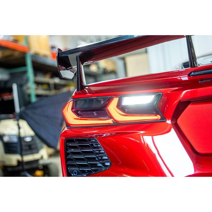 Corvette Rear Tail Light Blackouts - Smoked : C8 Stingray, Z51, Z06, E-Ray, ZR1
