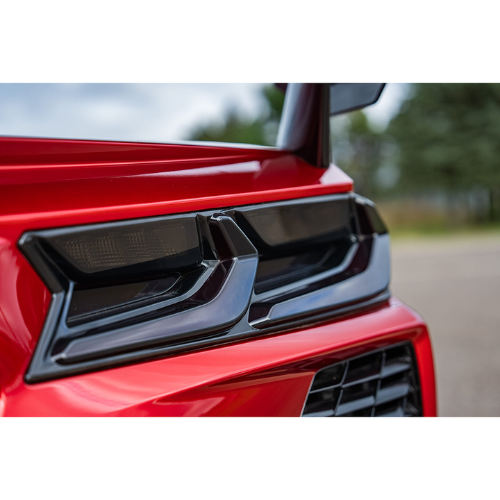 Corvette Rear Tail Light Blackouts - Smoked : C8 Stingray, Z51, Z06, E-Ray, ZR1