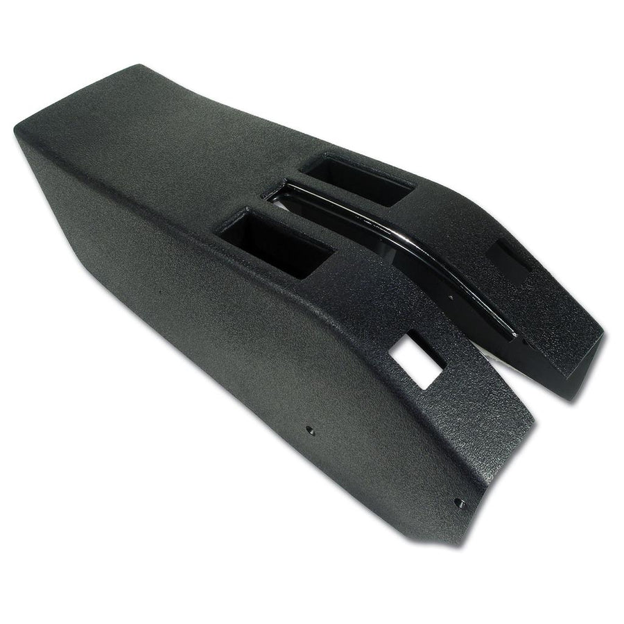 C3 1968 Corvette Park Brake Console W/Power Window Switch Cutouts - Black