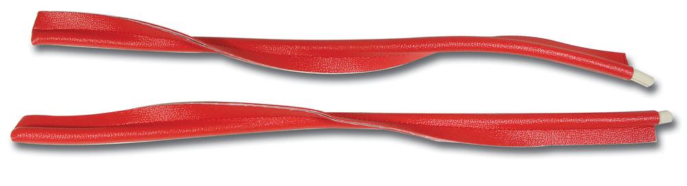 C1 1958-1958 Chevrolet Corvette Kick Panel Windlace. Red
