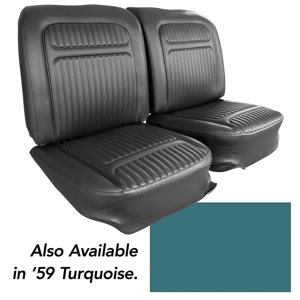 C1 1959 Chevrolet Corvette Vinyl Seat Covers. Turquoise