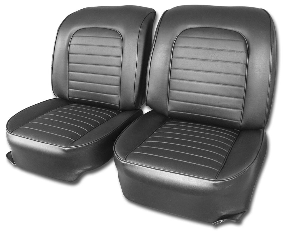 C1 1959-1959 Chevrolet Corvette Vinyl Seat Covers. Black