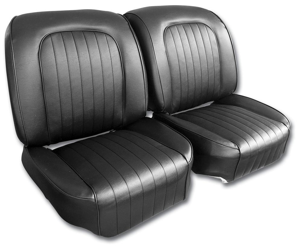 C1 1960-1960 Chevrolet Corvette Vinyl Seat Covers. Black