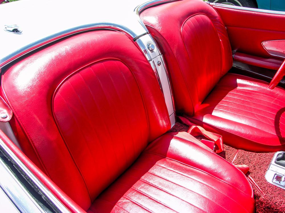 C1 1960-1960 Chevrolet Corvette Vinyl Seat Covers. Red