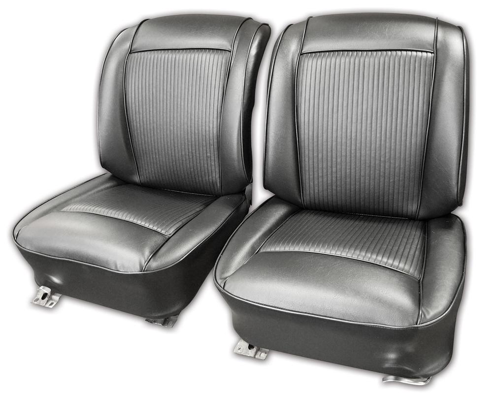 C1 1961-1961 Chevrolet Corvette Vinyl Seat Covers. Black