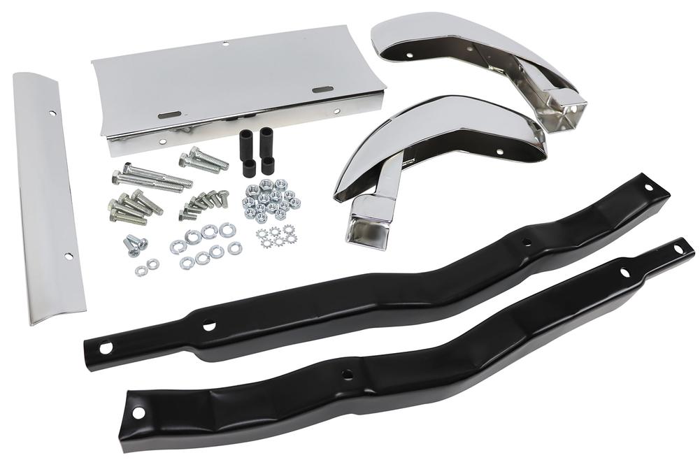 C1 1958-1960 Chevrolet Corvette Front License Bumper Assembly Kit.