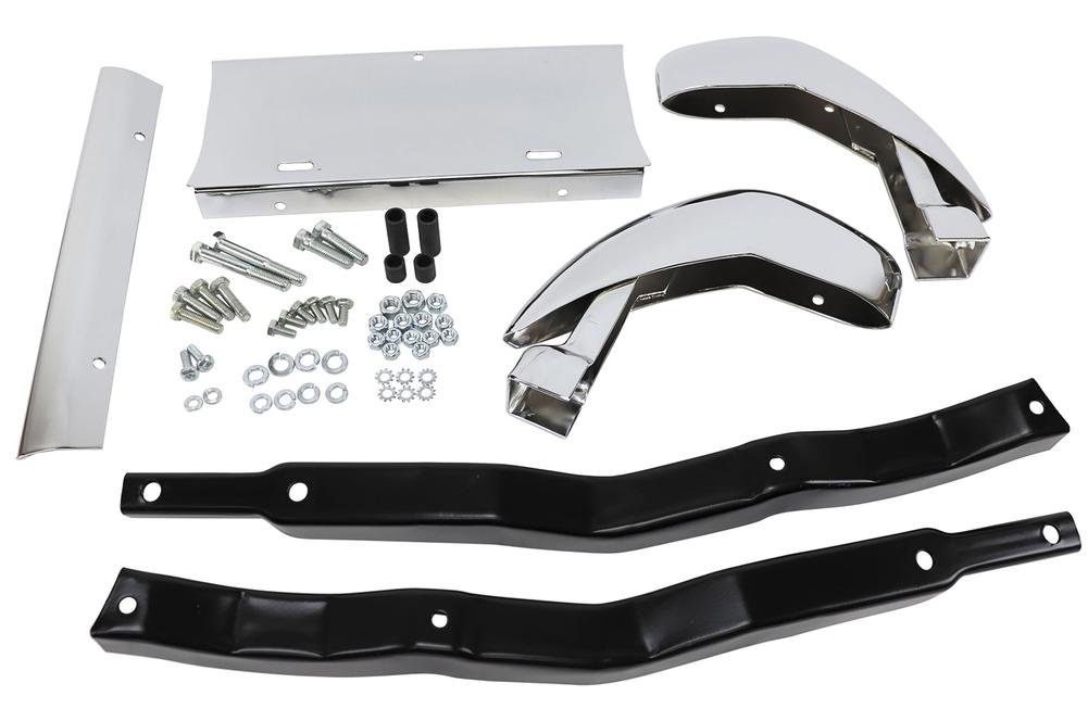 C1 1961-1962 Chevrolet Corvette Front License Bumper Assembly Kit.