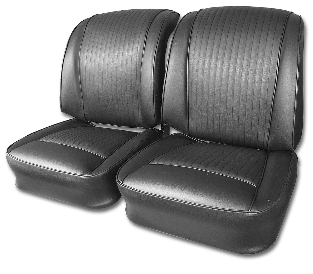 C1 1962-1962 Chevrolet Corvette Vinyl Seat Covers. Black