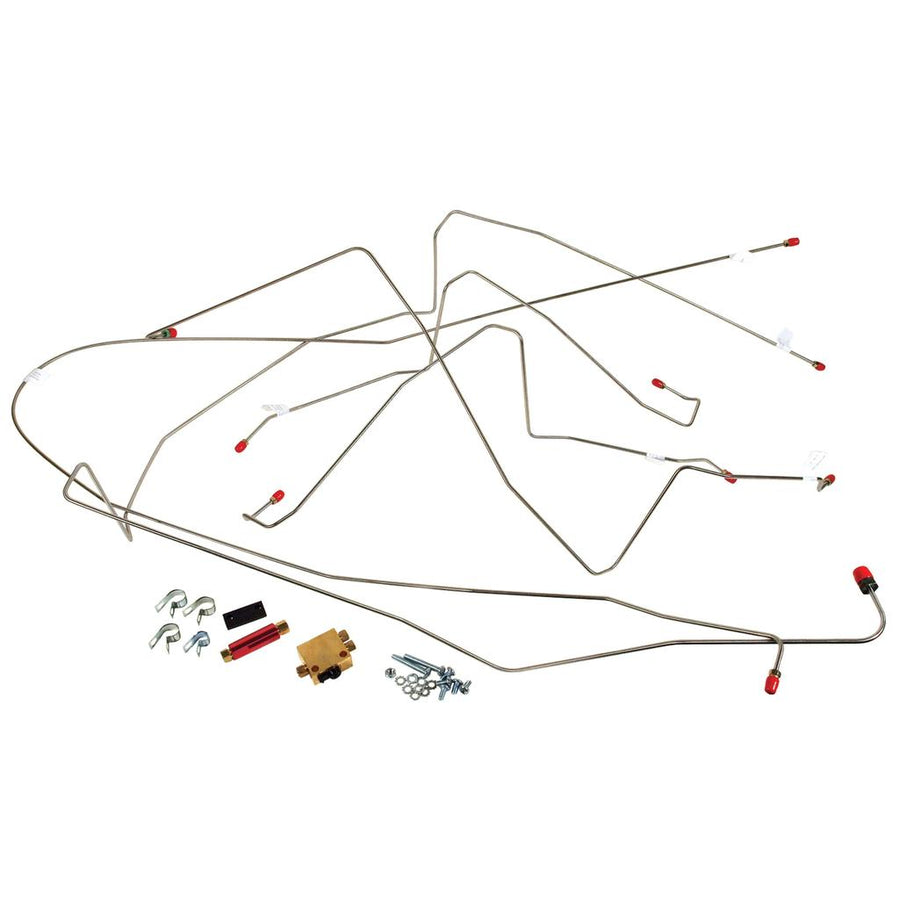 1953-1962 Corvette C1 Disc Brake Line Kit W/Valve