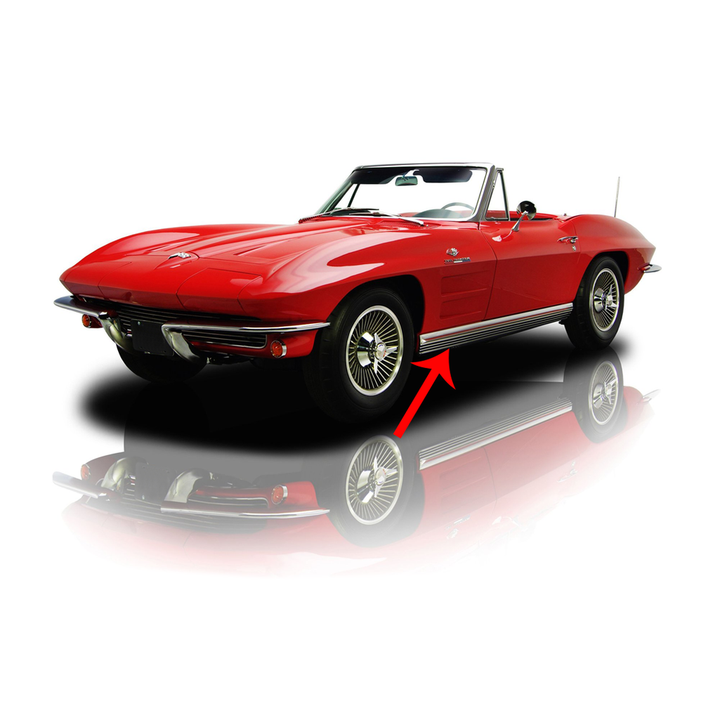 C2 1964-1964 Chevrolet Corvette Rocker Panel - 1Pc
