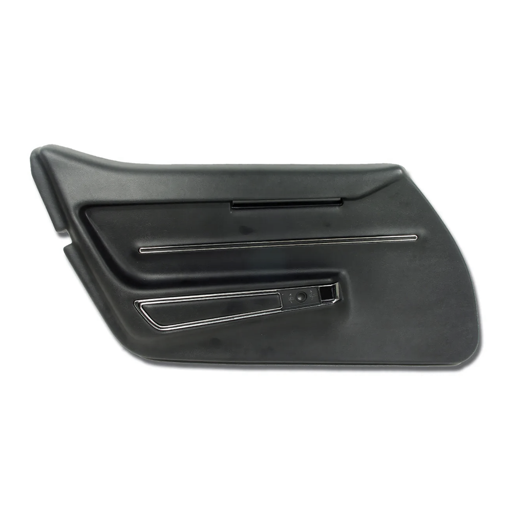1968-1969 Corvette C3 Interior Package - OE Leather Covers, Foam, Deluxe Door Panels - Black
