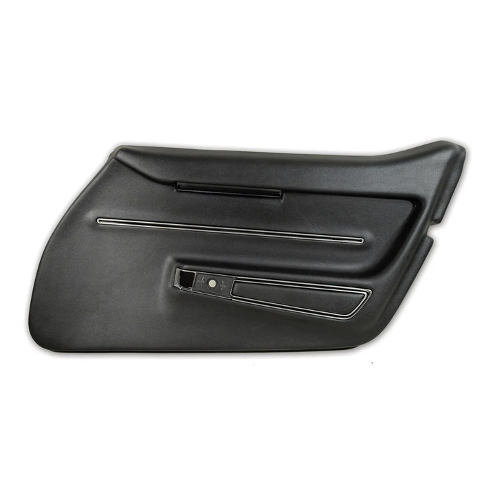 1968-1969 Corvette C3 Interior Package - OE Leather Covers, Foam, Deluxe Door Panels - Black