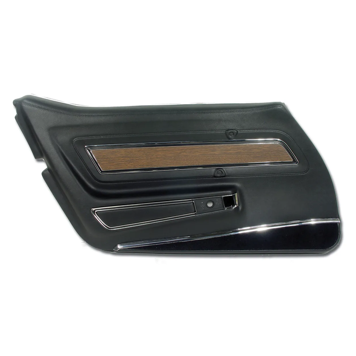 C3 1975 Corvette Interior Package - Full Leather Covers, Foam, Deluxe Door Panels - Black