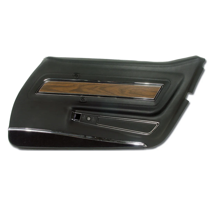 C3 1975 Corvette Interior Package - Full Leather Covers, Foam, Deluxe Door Panels - Black