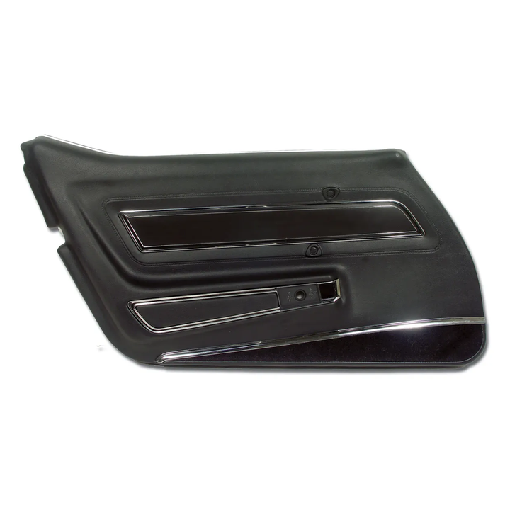 1977 Corvette C3 Interior Package - Full Leather Covers, Foam, Deluxe Door Panels - Black