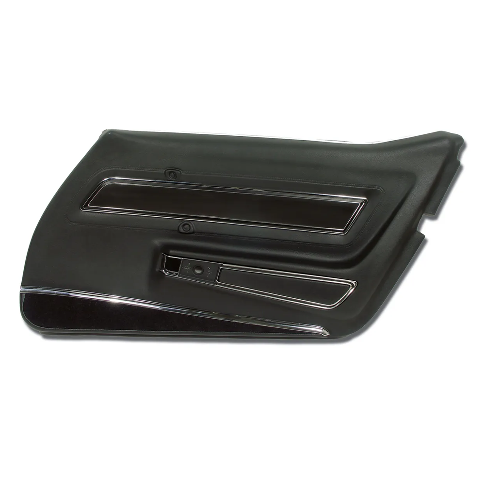 1977 Corvette C3 Interior Package - Full Leather Covers, Foam, Deluxe Door Panels - Black