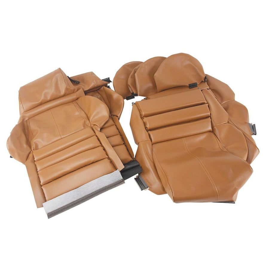 1991 Corvette C4 "Leather-Like" Vinyl Seat Covers, Saddle Sport