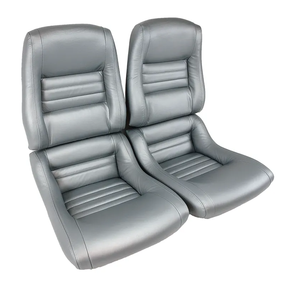 C3 1979-1981 Corvette Mounted Leather Seat Covers 100% Leather - 4-inch Bolster