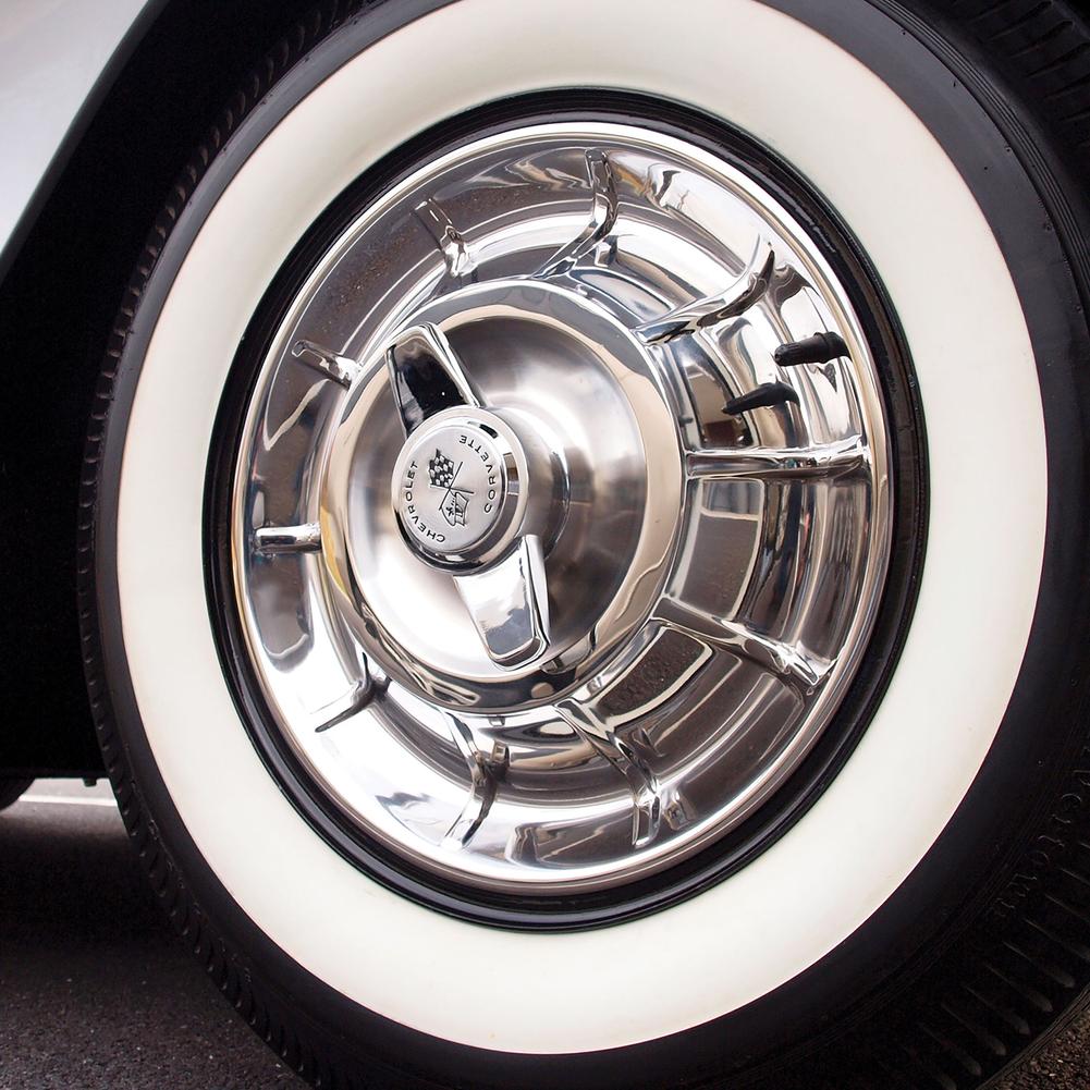 C1 1956-1958 Chevrolet Corvette Steel Wheel Set.