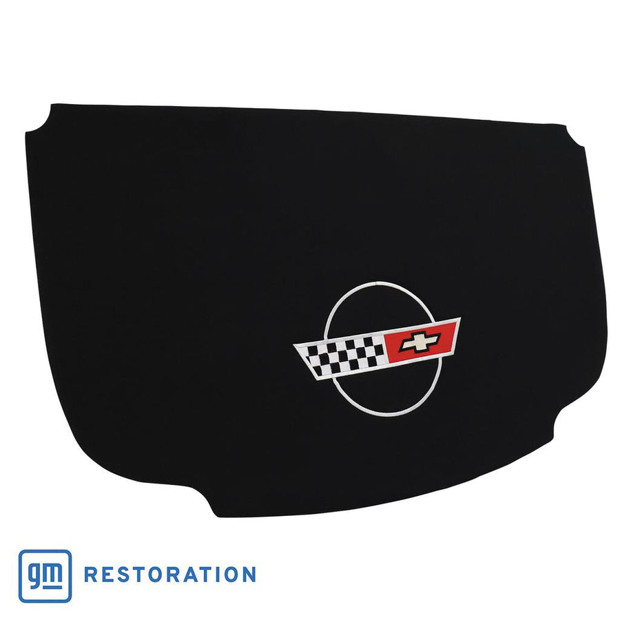 1984-1985 Corvette C4 Embroidered Coupe Roof Panel Headliner - Black