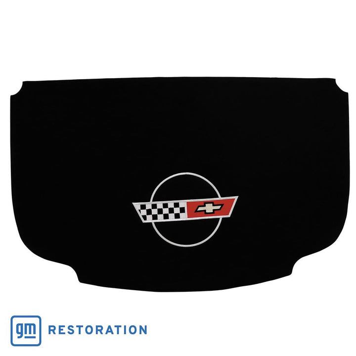 1984-1985 Corvette C4 Embroidered Coupe Roof Panel Headliner - Black