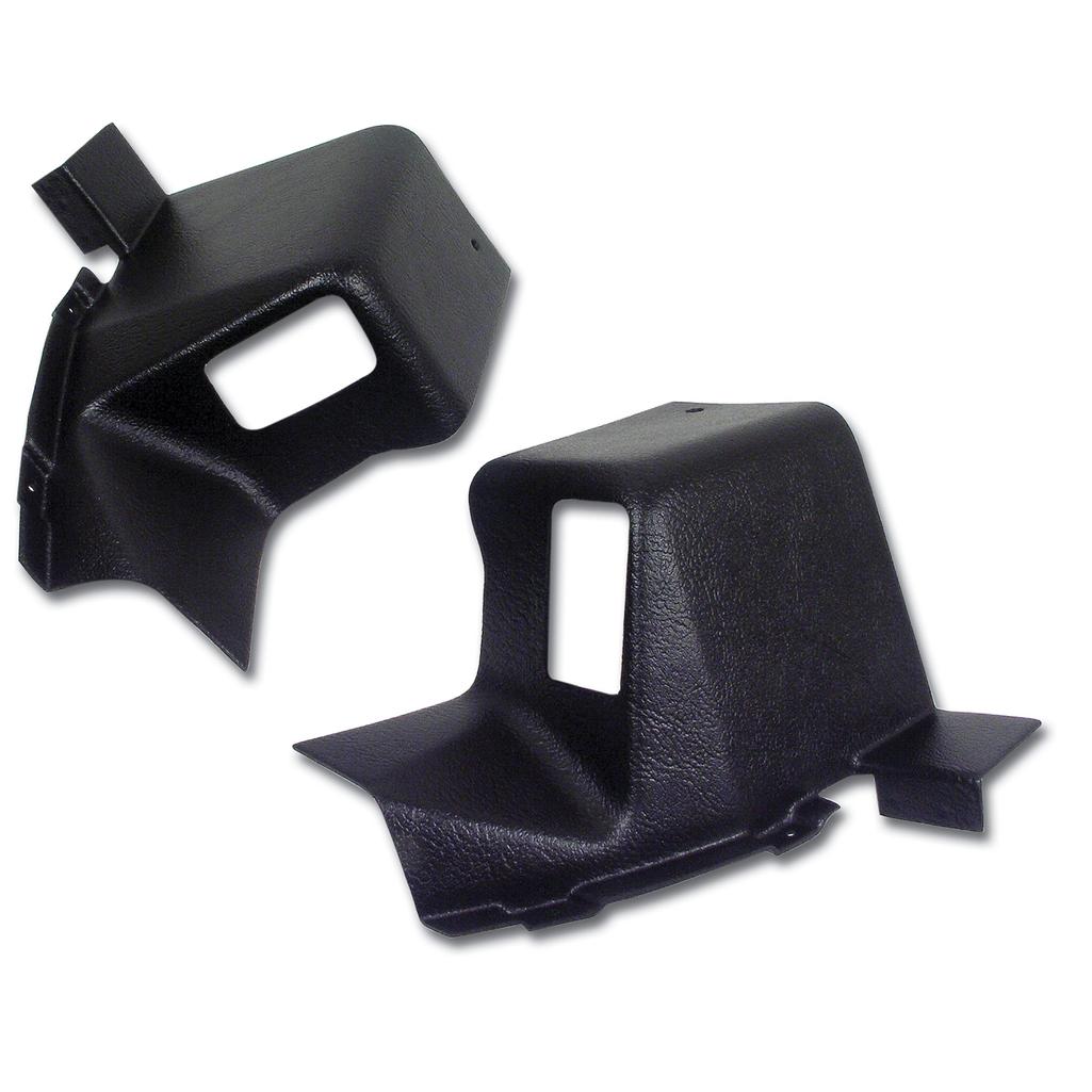 C3 1968 Corvette Interior Rear Quarter Panel Extensions, Tobacco Coupe