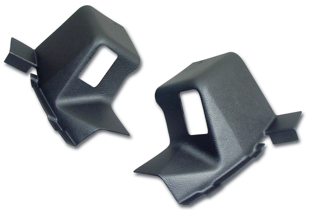 C3 1968-1969 Corvette Interior Rear Quarter Panel Extensions Coupe - Gunmetal