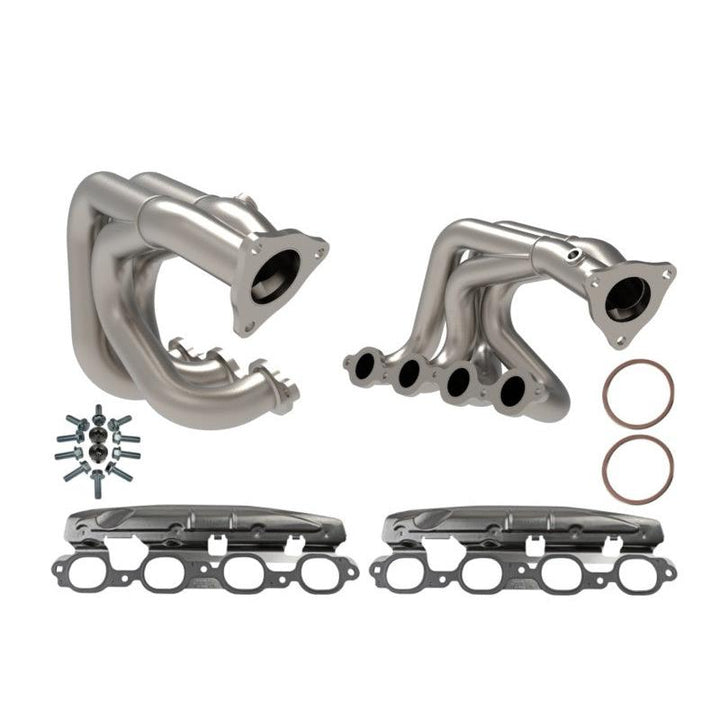 Corvette C8 6.2L V8 aFe Twisted 304SS Header- Titanium Ceramic Coated 2020-2025