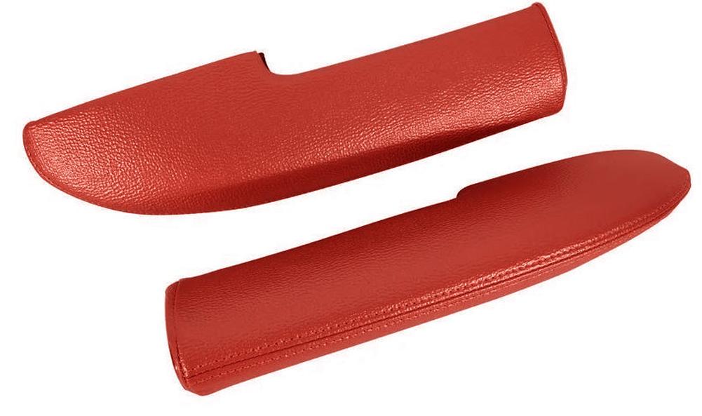 C1 1958-1958 Chevrolet Corvette Armrest Assemblies W/O Chrome Ends - Red