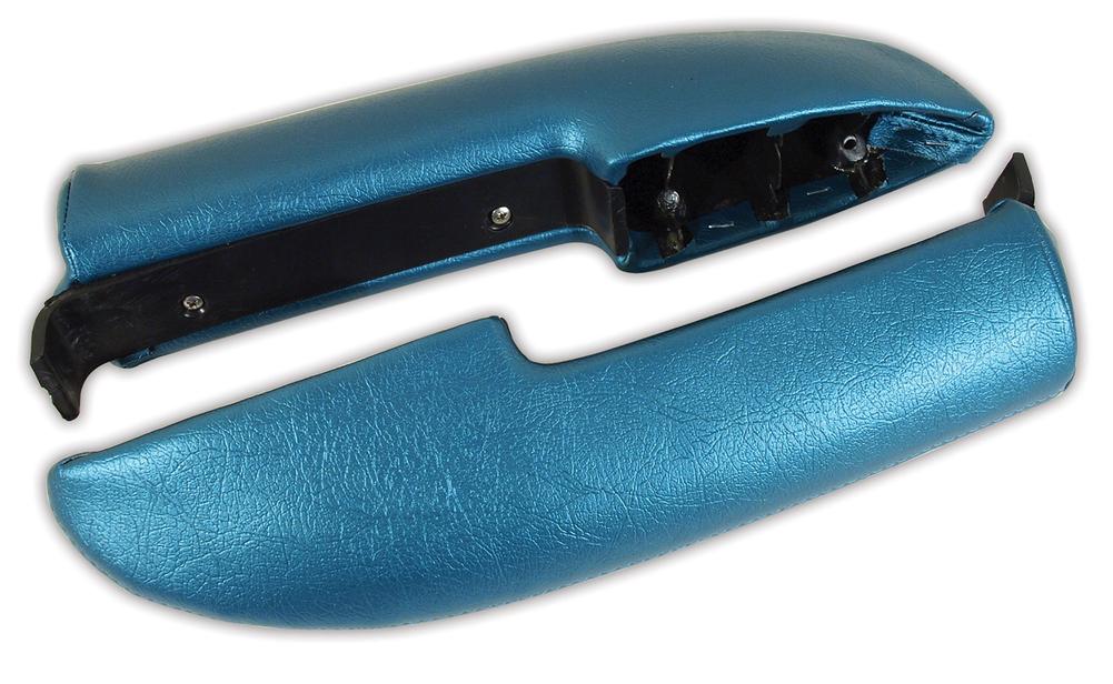 C1 1959-1960 Chevrolet Corvette Armrest Assemblies W/O Chrome Ends - Turquoise