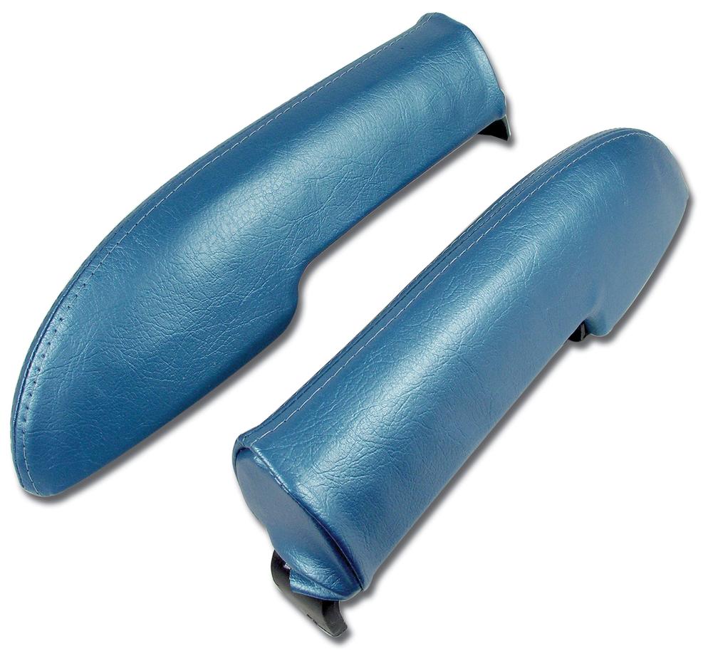 C1 1961-1961 Chevrolet Corvette Armrest Assemblies W/O Chrome Ends - Blue