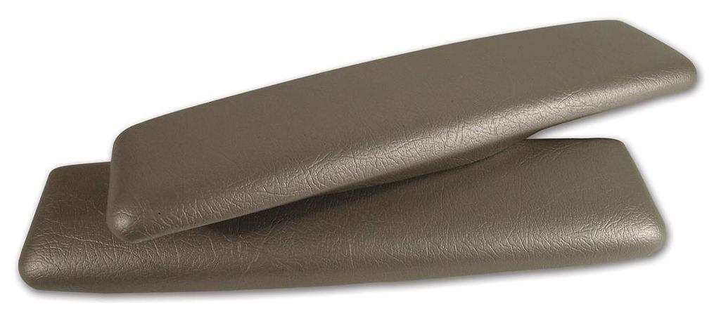 C1 1962 Corvette Vinyl Armrest Covers W/Pads - Fawn