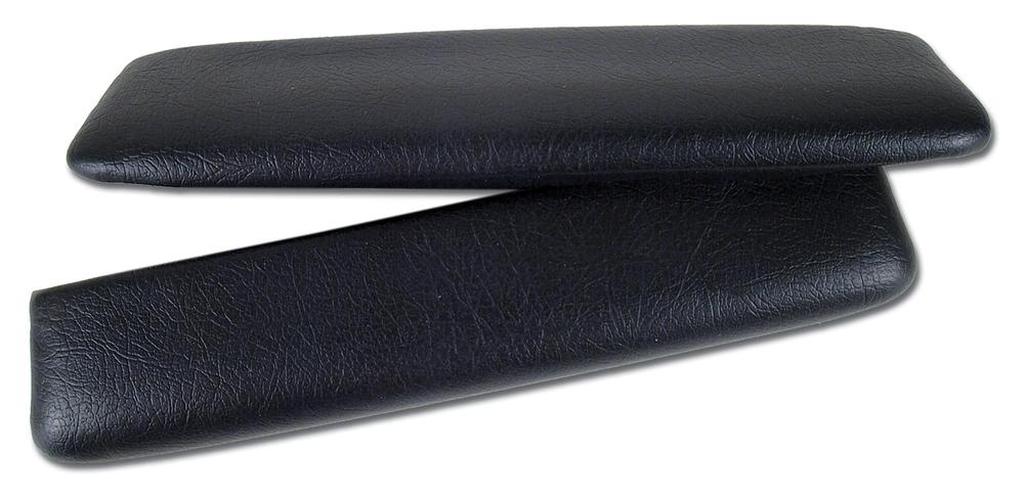 C2 1963-1964 Corvette Vinyl Armrest Covers W/Pads - Dark Blue