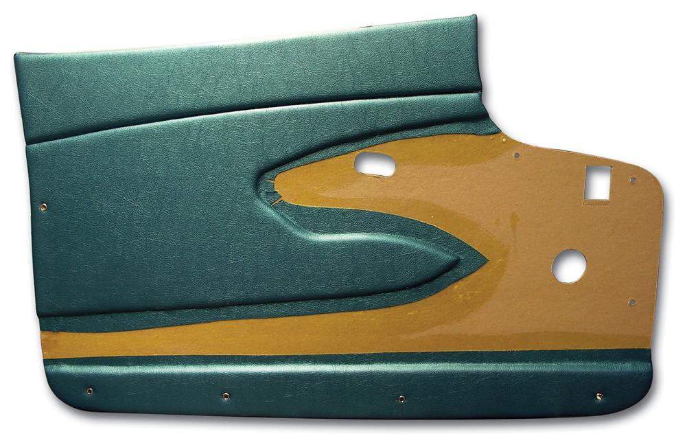 C1 1959-1959 Chevrolet Corvette Door Panels. Turquoise Metal Support