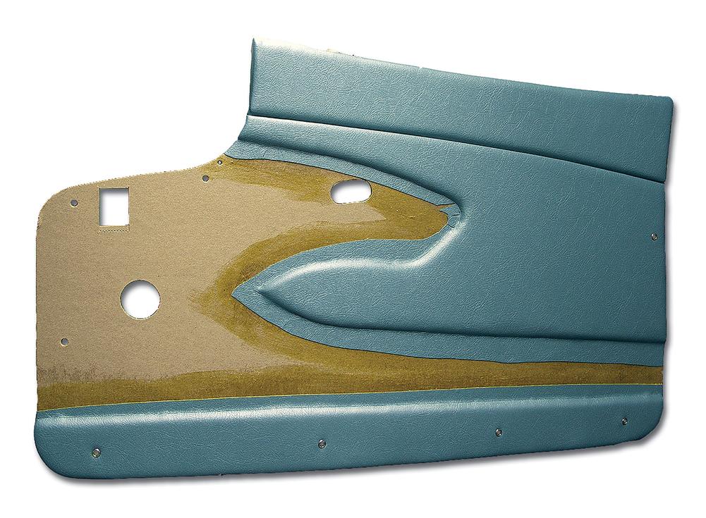 C1 1959-1959 Chevrolet Corvette Door Panels. Blue Metal Support