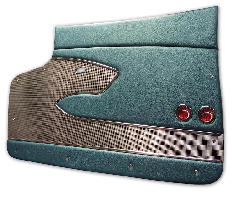 C1 1959-1959 Chevrolet Corvette Door Panels. Turquoise Deluxe