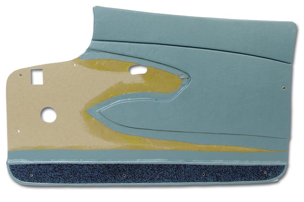 C1 1960-1960 Chevrolet Corvette Door Panels. Blue Metal Support