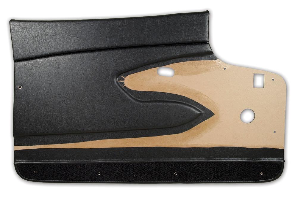 C1 1960-1961 Chevrolet Corvette Door Panels. Black Metal Support