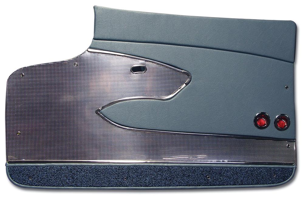 C1 1960-1960 Chevrolet Corvette Door Panels. Blue Deluxe