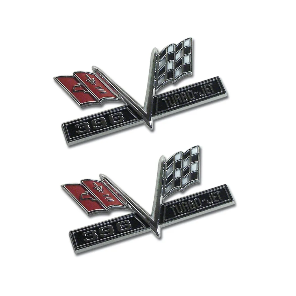 C2 1965 Corvette Emblems - Front Fender 396 Replacement
