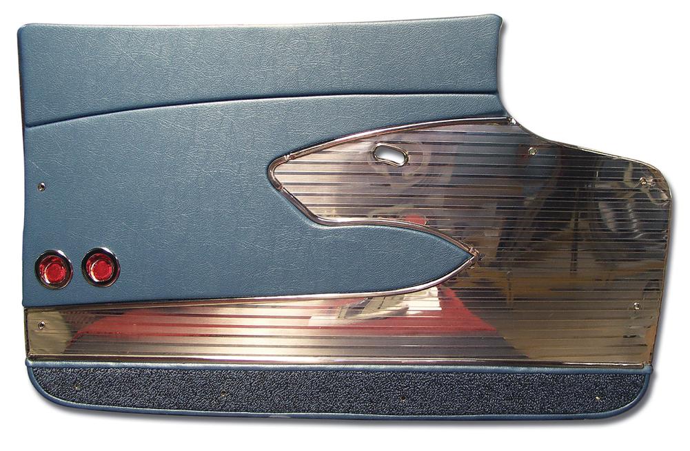 C1 1961-1961 Chevrolet Corvette Door Panels. Blue Deluxe