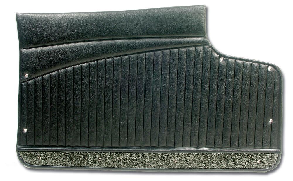 C1 1962-1962 Chevrolet Corvette Door Panels. Black Metal Support