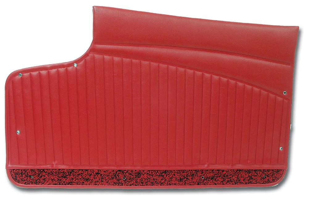 C1 1962-1962 Chevrolet Corvette Door Panels. Red Metal Support