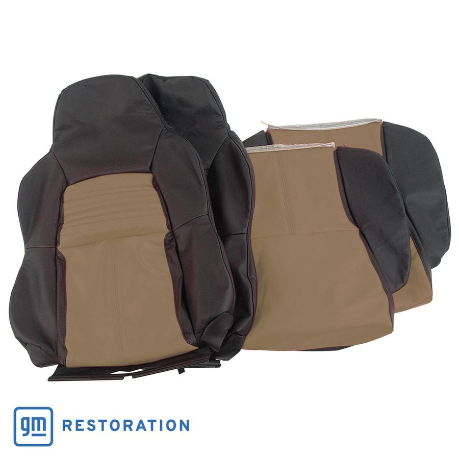 Custom Leather Standard Seat Covers - Black & Beige
