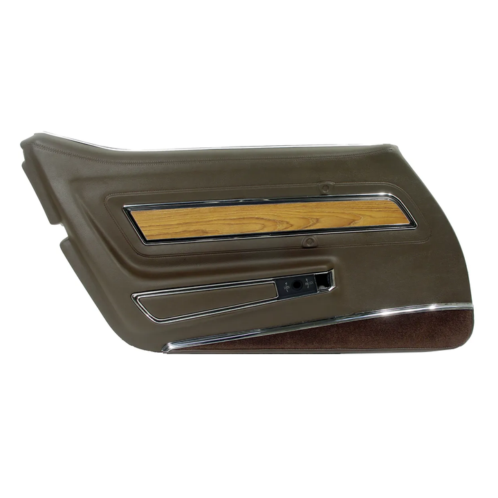 1976 Corvette C3 Door Panel - Deluxe W/Teak Insert - LH