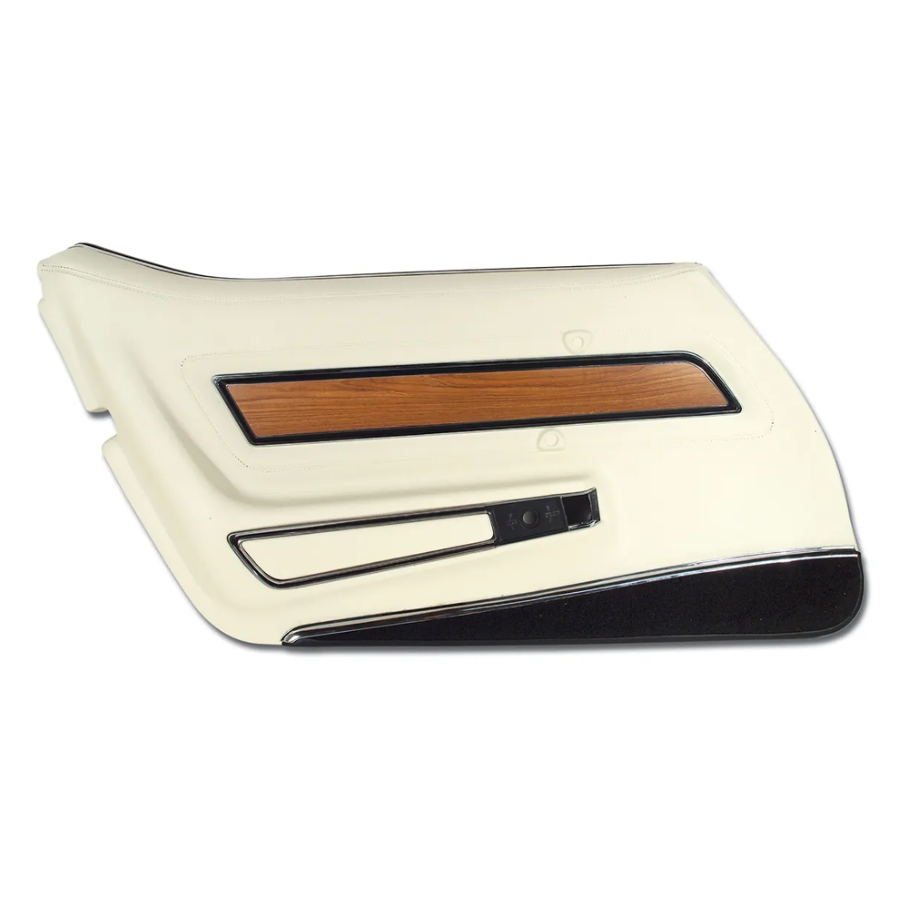 1976 Corvette C3 Door Panel - Deluxe W/Teak Insert - LH