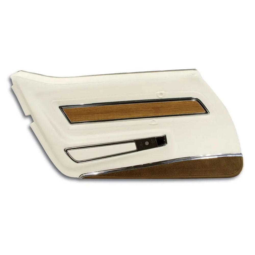 1976 Corvette C3 Door Panel - Deluxe W/Teak Insert - LH